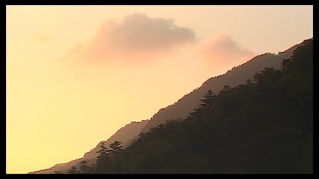 夕べの横岳