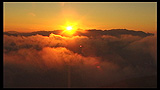 塩見岳夕照